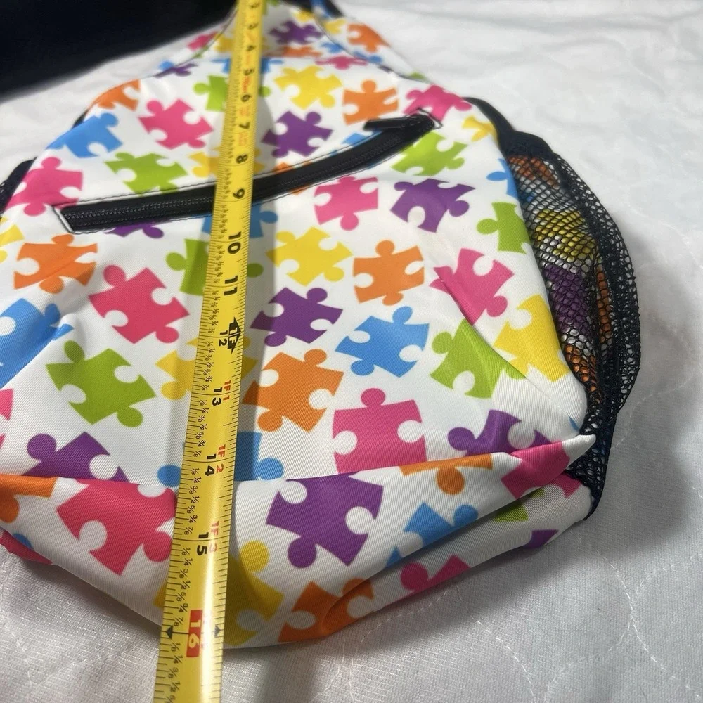 Autism Awareness Puzzle Sling Backpack Crossbody Shoulder Bag Casual Hiking